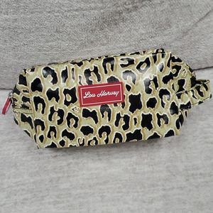 Lou Harvey Animal Print Zip Cosmetic Travel Pouch